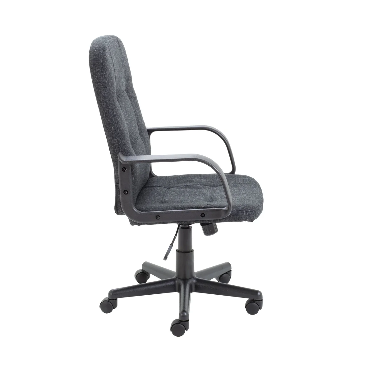 Jemini Jack 2 Executive Swivel Chair with Fixed Arms 620x600x1020-1135mm Fabric Charcoal KF79889 - Image 2