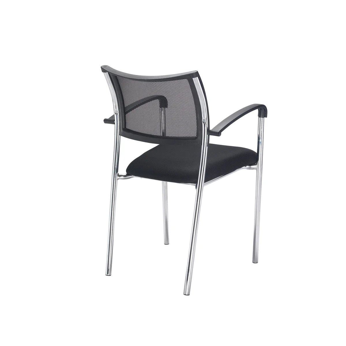 Jemini Jupiter Conference Chair with Arms 555x550x860mm Mesh Back Black/Chrome KF79891 - Image 3