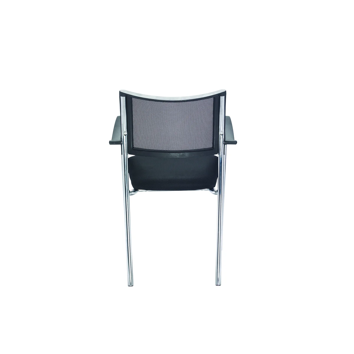 Jemini Jupiter Conference Chair with Arms 555x550x860mm Mesh Back Black/Chrome KF79891 - Image 4