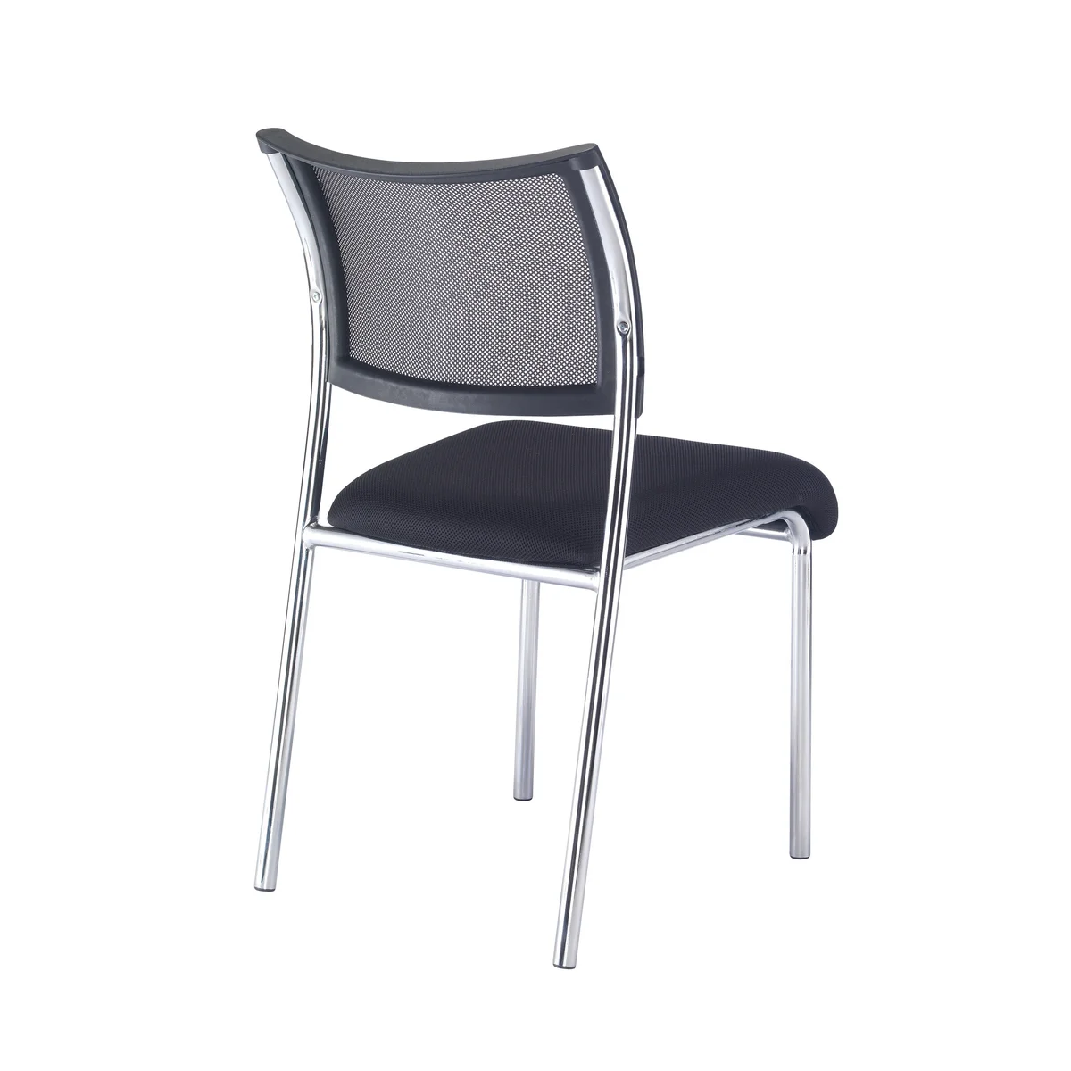 Jemini Jupiter Conference Chair 555x550x860mm Mesh Back Black/Chrome KF79892 - Image 3