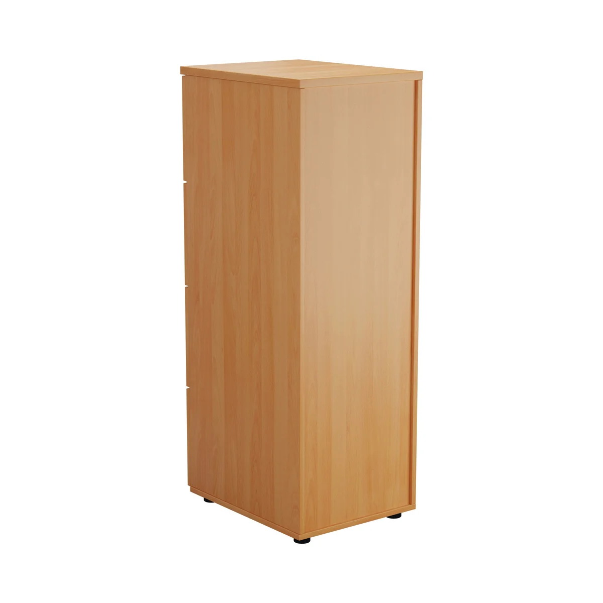 First 4 Drawer Filing Cabinet 464x600x1365mm Beech KF79917 - Image 3