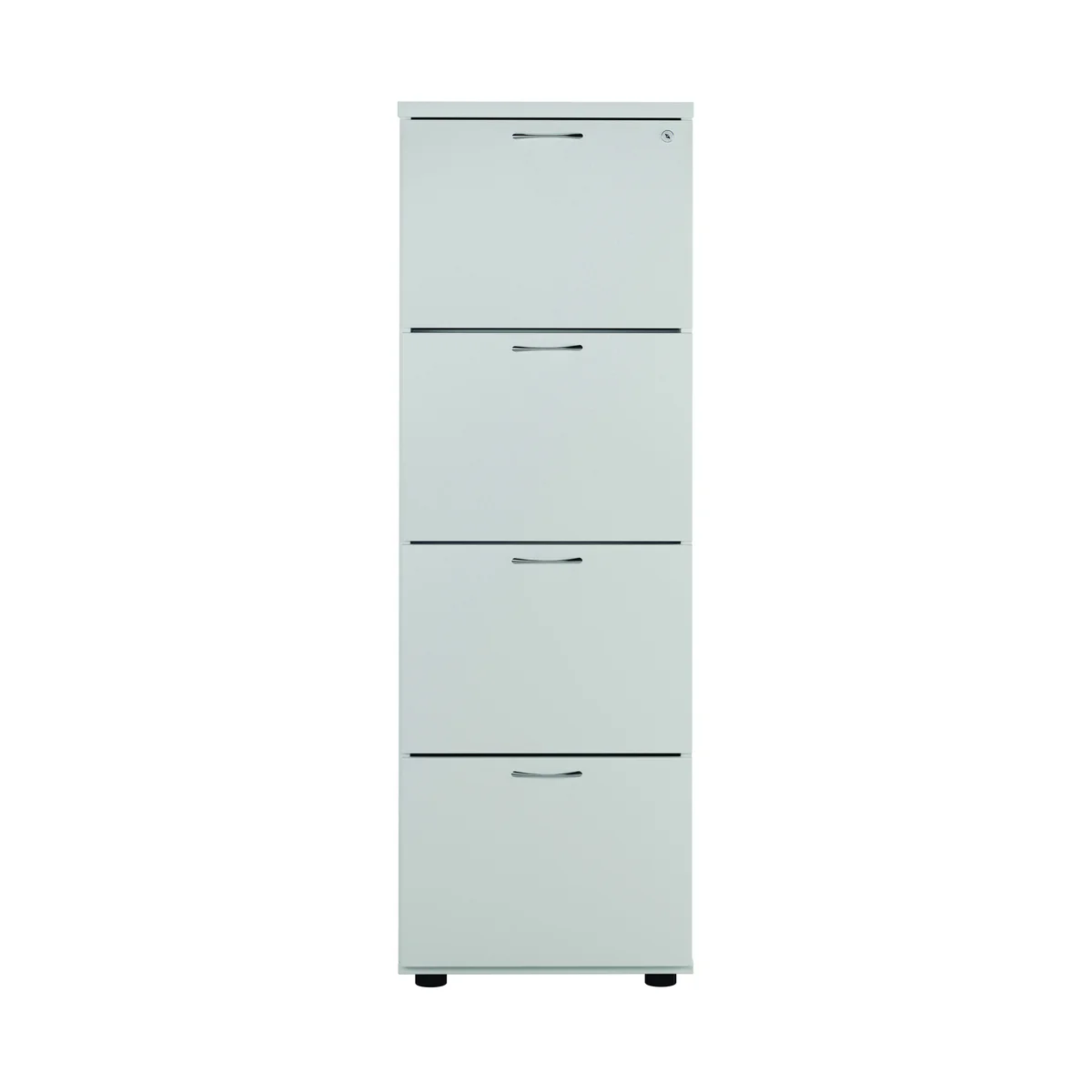 First 4 Drawer Filing Cabinet 464x600x1365mm White KF79920 - Image 4