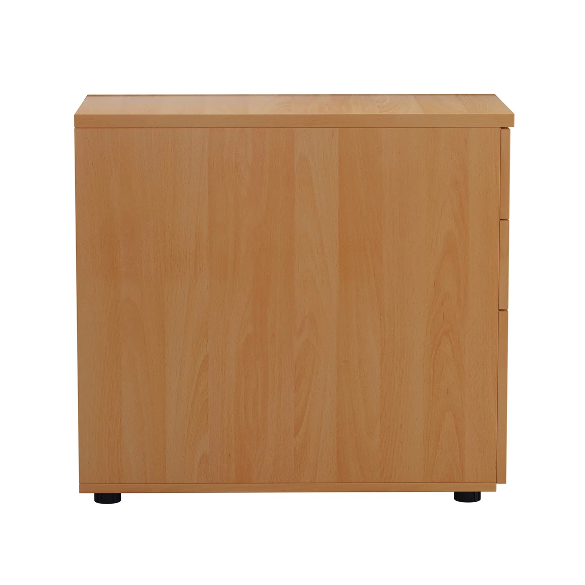 First 3 Drawer Desk High Pedestal 404x800x730mm Beech KF79930 - Image 2