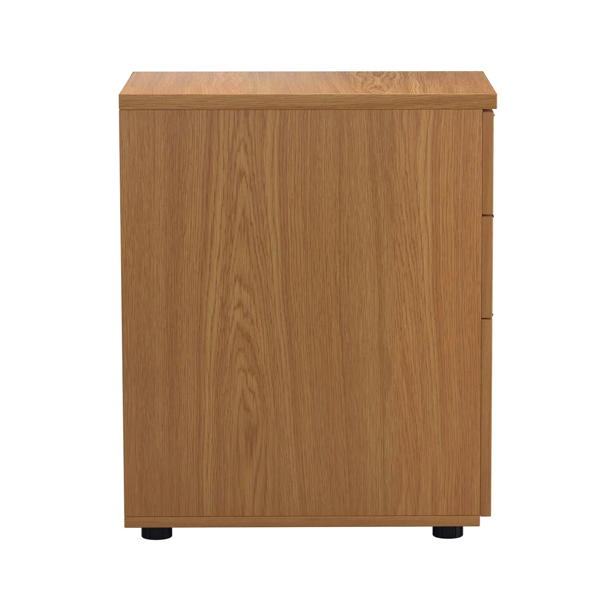 First 3 Drawer Desk High Pedestal 404x800x730mm Nova Oak KF79931 - Image 2