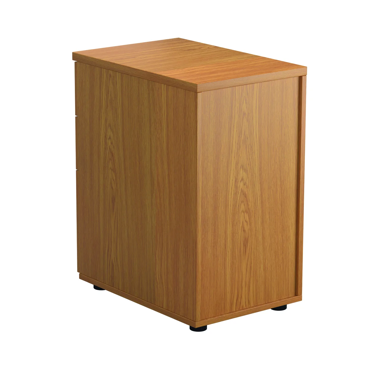 First 3 Drawer Desk High Pedestal 404x800x730mm Nova Oak KF79931 - Image 4