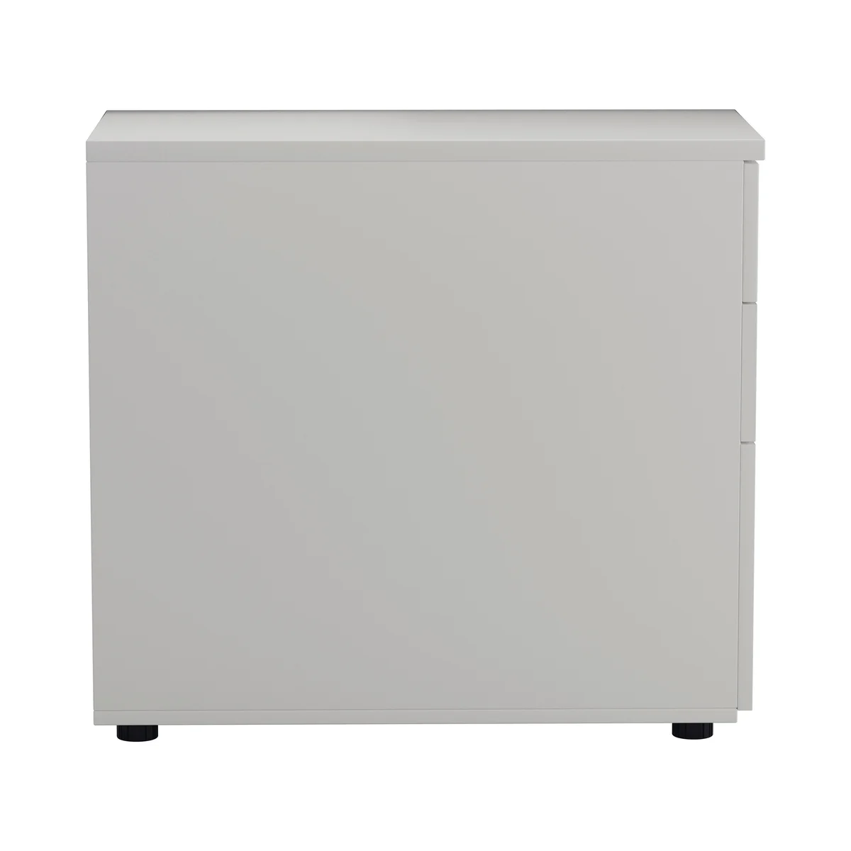 First 3 Drawer Desk High Pedestal 404x800x730mm White KF79932 - Image 2