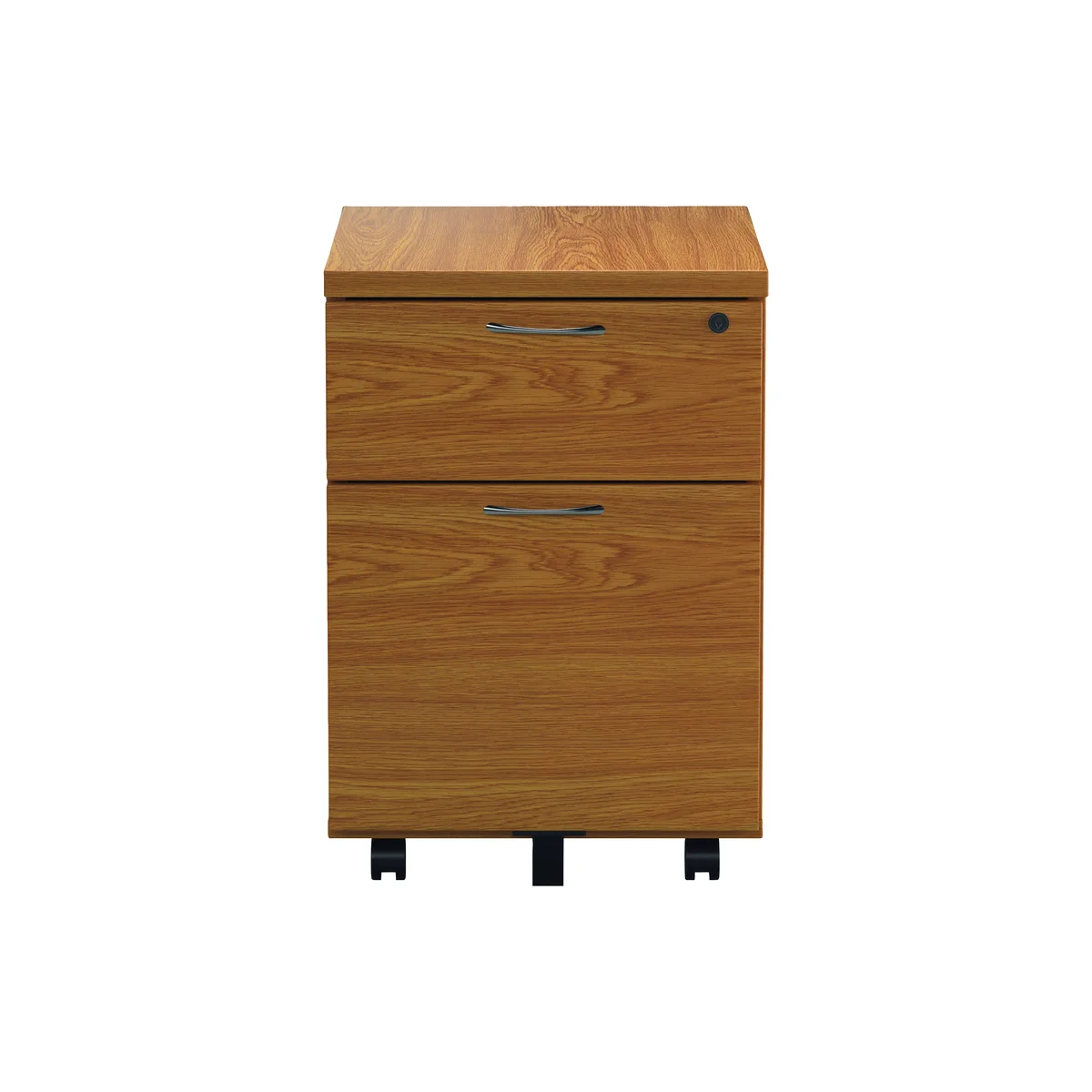 First 2 Drawer Mobile Pedestal 404x500x595mm Nova Oak KF79990 - Image 4