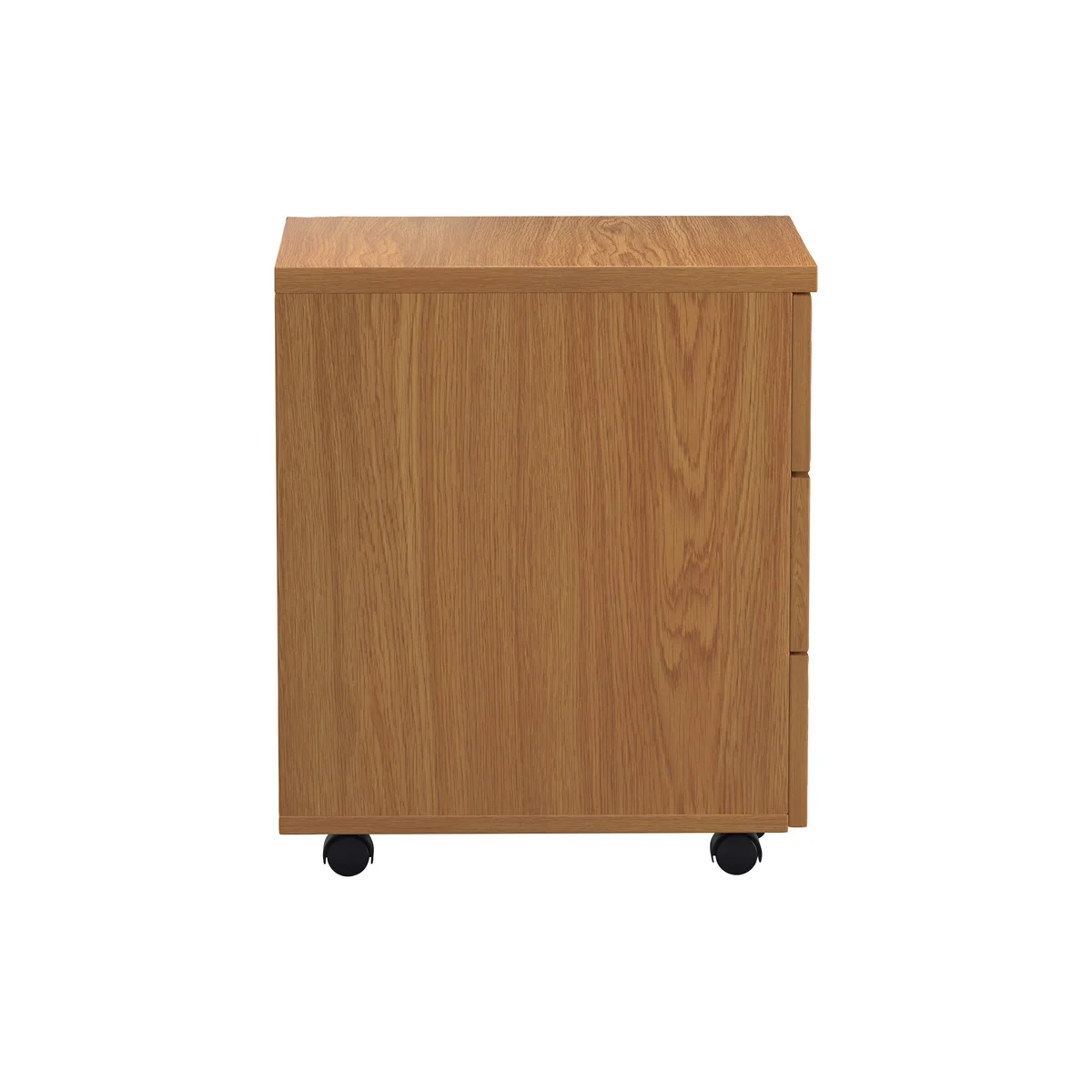 First 3 Drawer Mobile Pedestal 400x500x595mm Nova Oak KF79992 - Image 2