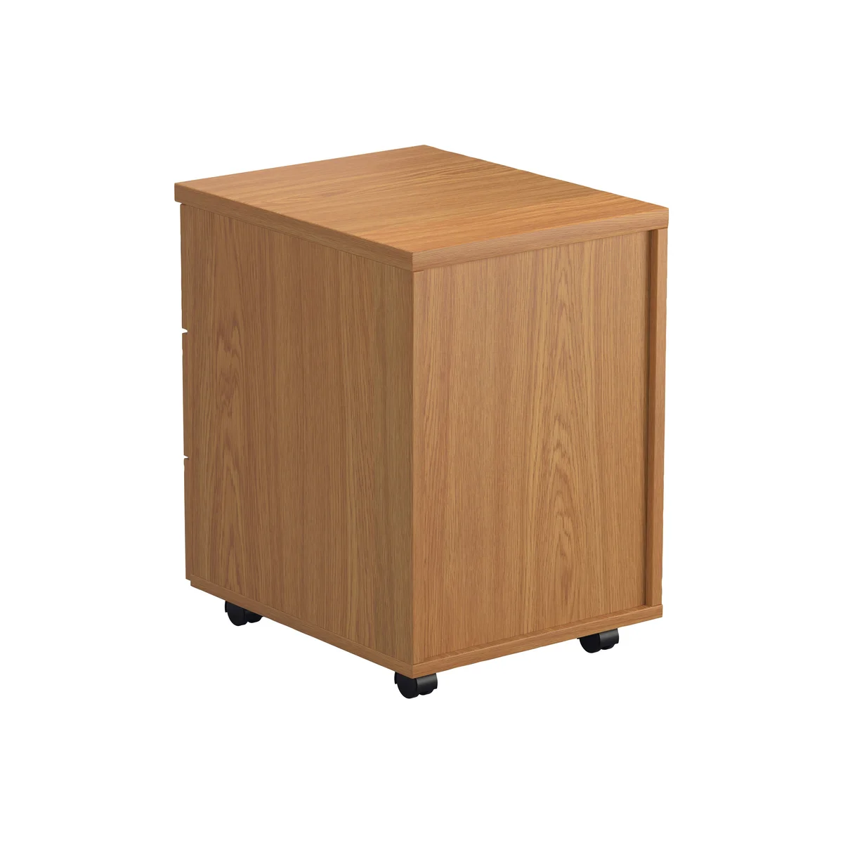 First 3 Drawer Mobile Pedestal 400x500x595mm Nova Oak KF79992 - Image 3