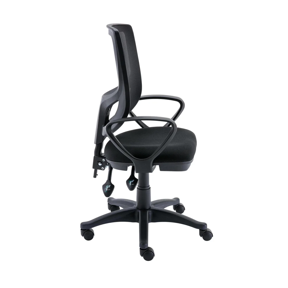 Astin Nesta Mesh Back Operator Chair with Fixed Arms 590x900x1050mm Black KF800022 - Image 2