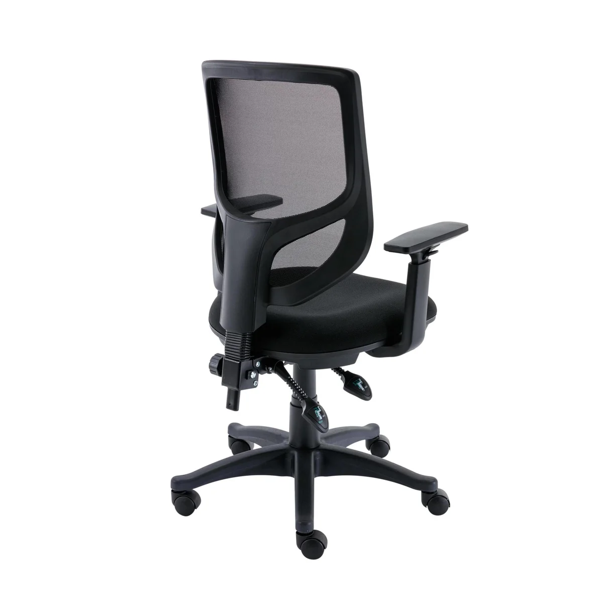 Astin Nesta Mesh Back Operator Chair Black with Adjustable Arms 590x900x1050mm Charcoal KF800023 - Image 3