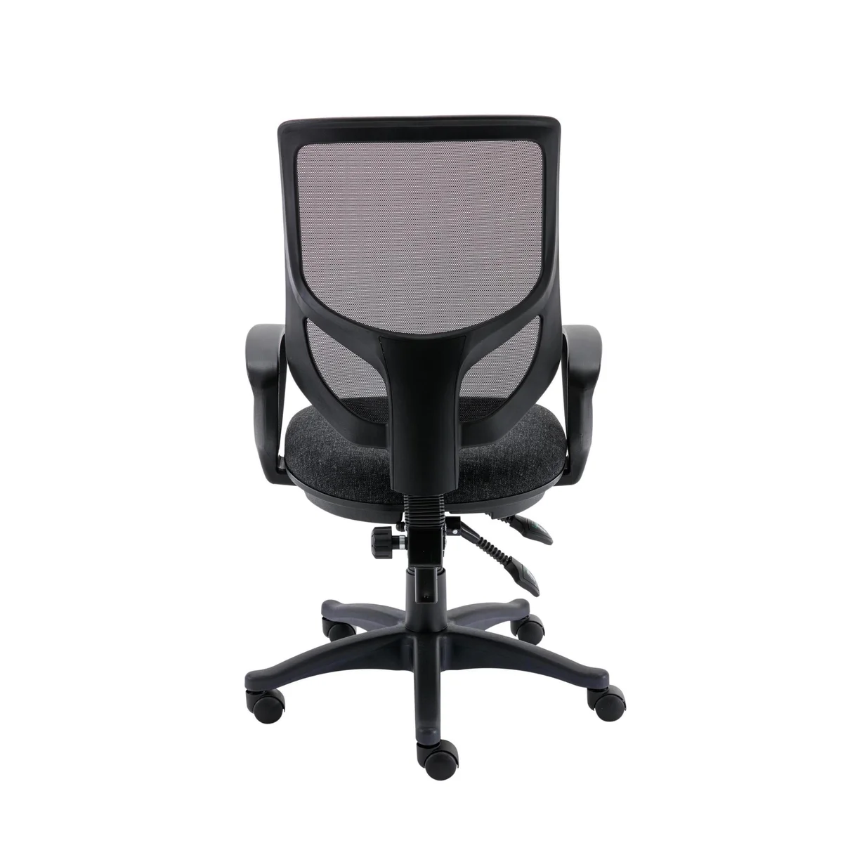 Astin Nesta Mesh Back Operator Chair Charcoal with Fixed Arms 590x900x1050mm Royal Blue KF800025 - Image 4