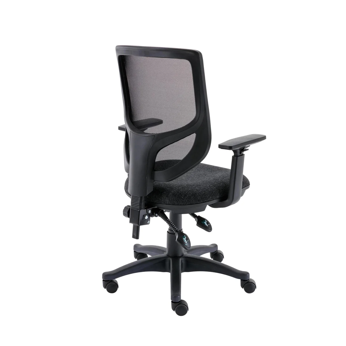 Astin Nesta Mesh Back Operator Chair Charcoal with Adjustable Arms 590x900x1050mm Black KF800026 - Image 3