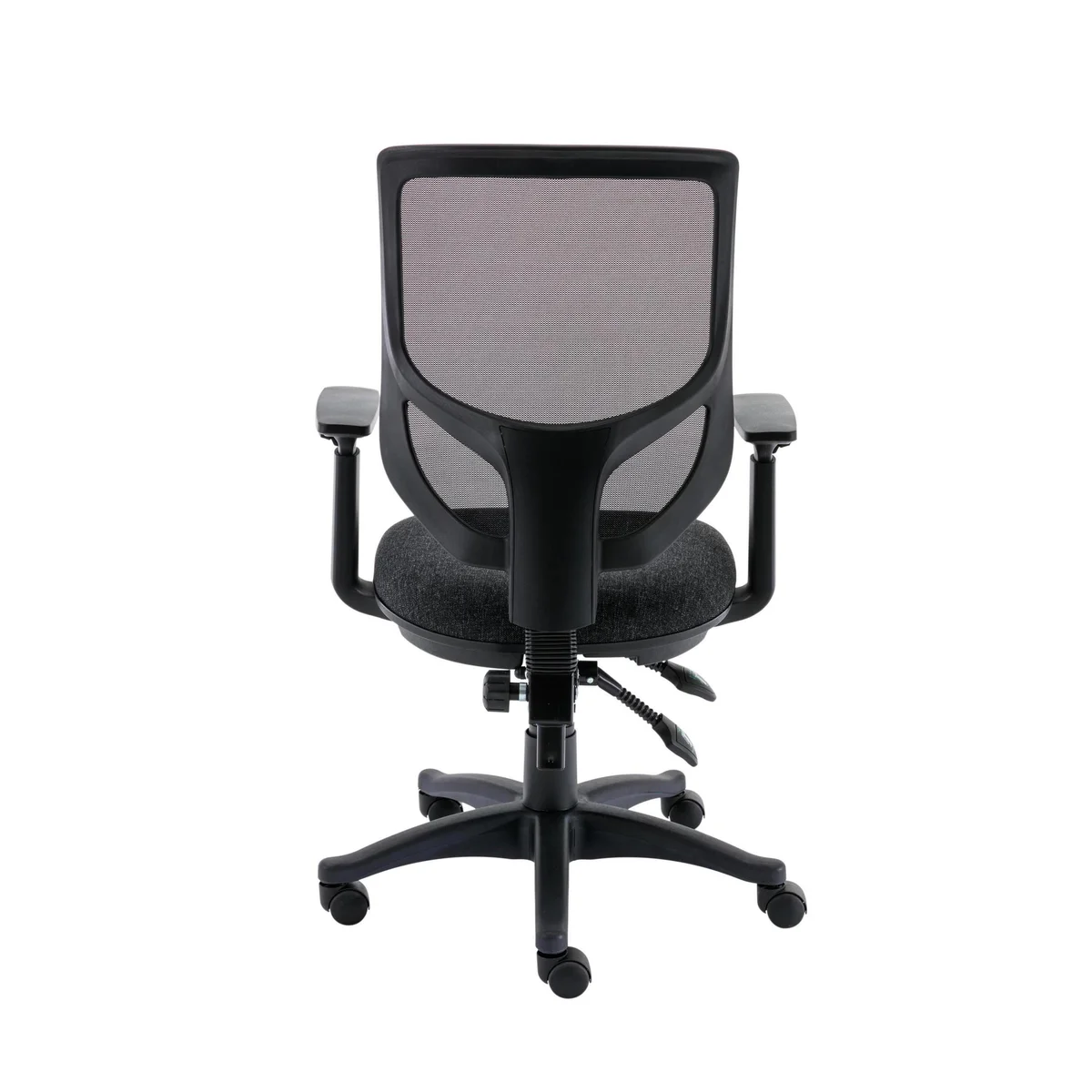 Astin Nesta Mesh Back Operator Chair Charcoal with Adjustable Arms 590x900x1050mm Black KF800026 - Image 4