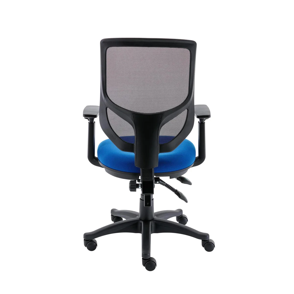 Astin Nesta Mesh Back Operator Chair Adjustable Arms 590x900x1050mm Royal Blue KF800028 - Image 4