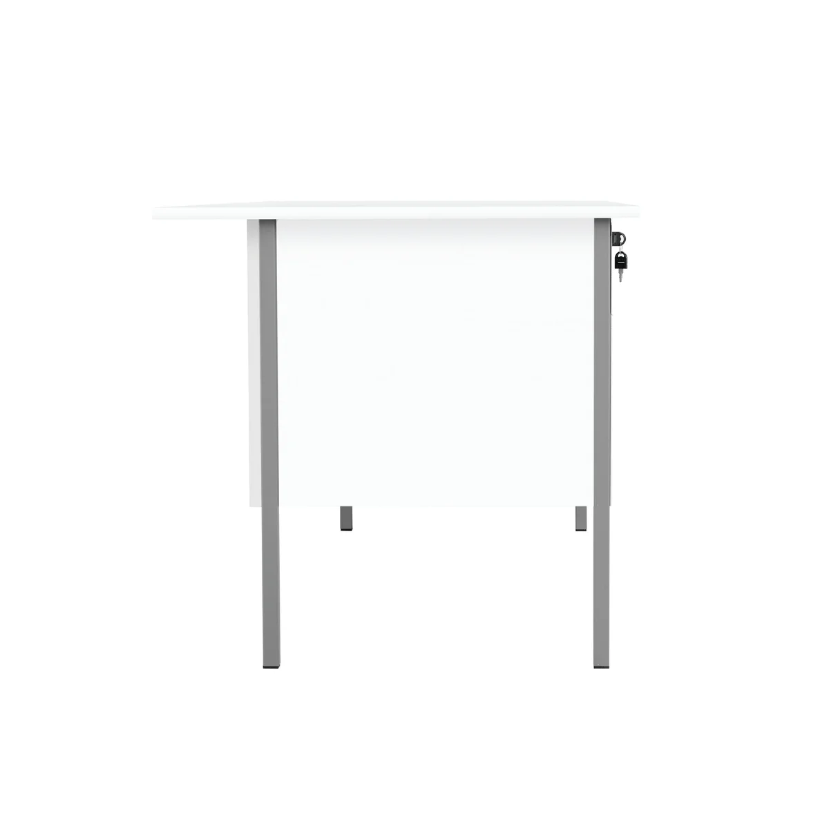 5 Star Modara Rectangular Desk with 3 Drawer Fixed Pedestal 1800x750x730mm White KF800087 - Image 2