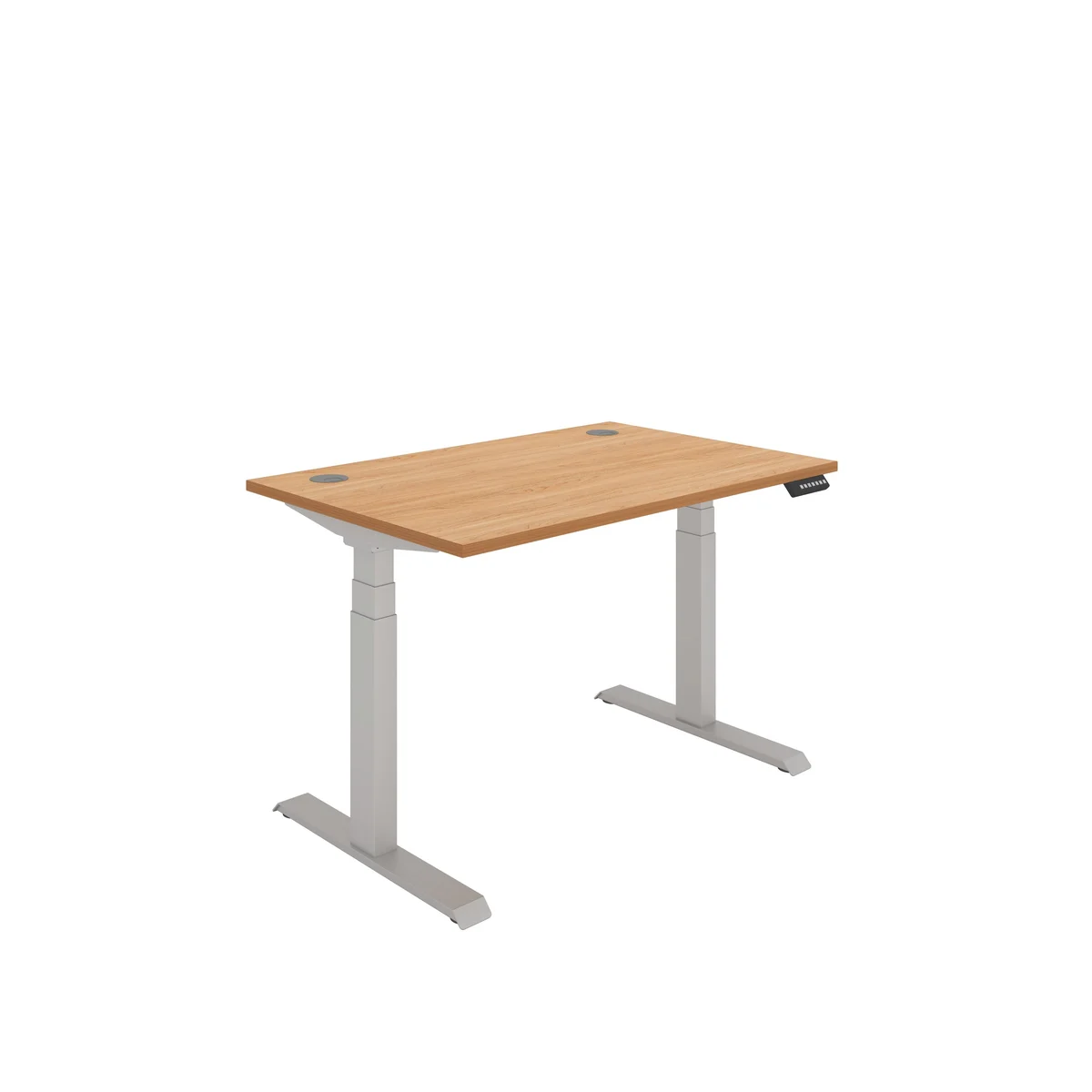 Polaris Dual Motor Sit/Stand Height Adjustable Desk 1200x800 Beech/Silver KF800098