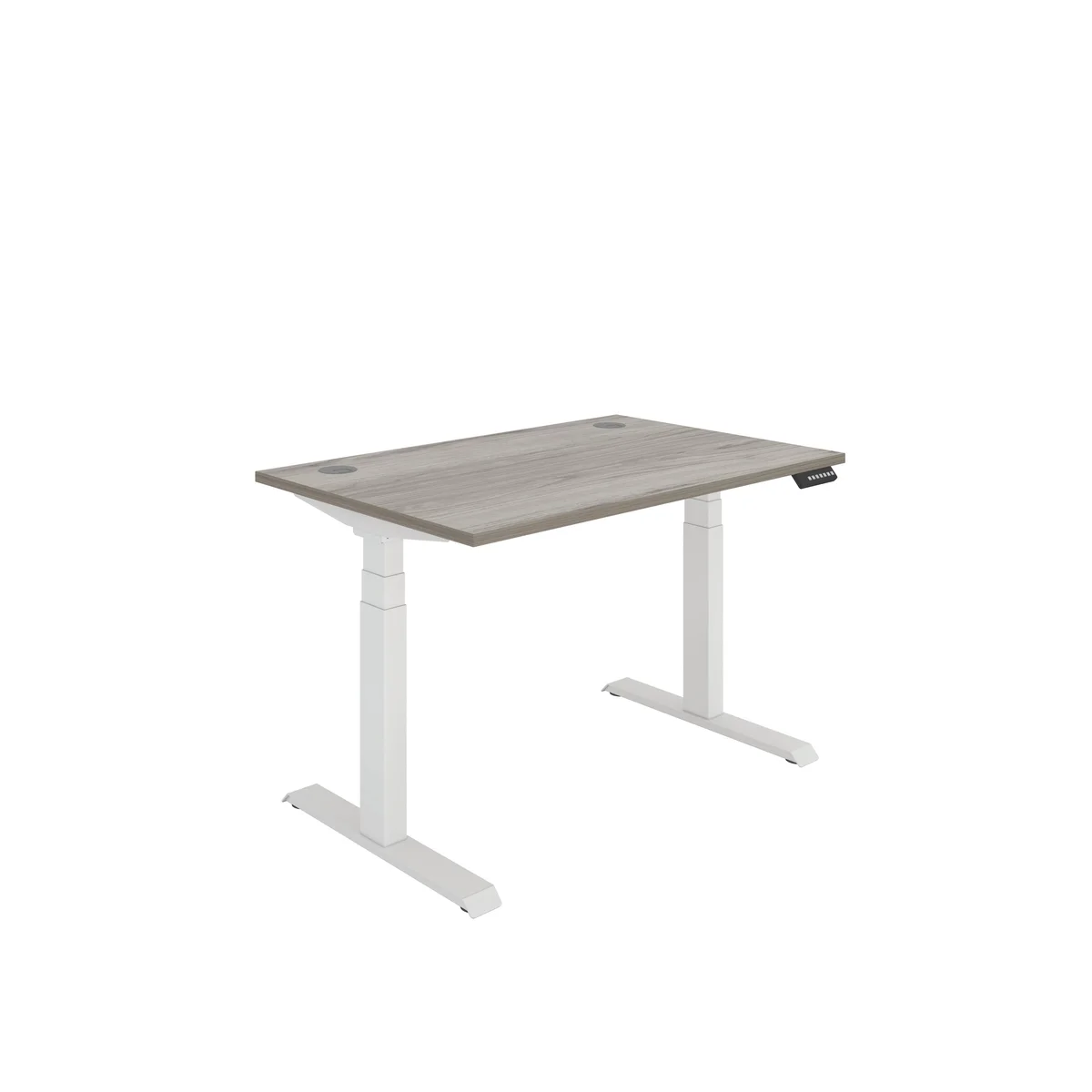Polaris Dual Motor Sit/Stand Height Adjustable Desk 1200x800 Grey Oak/White KF800102