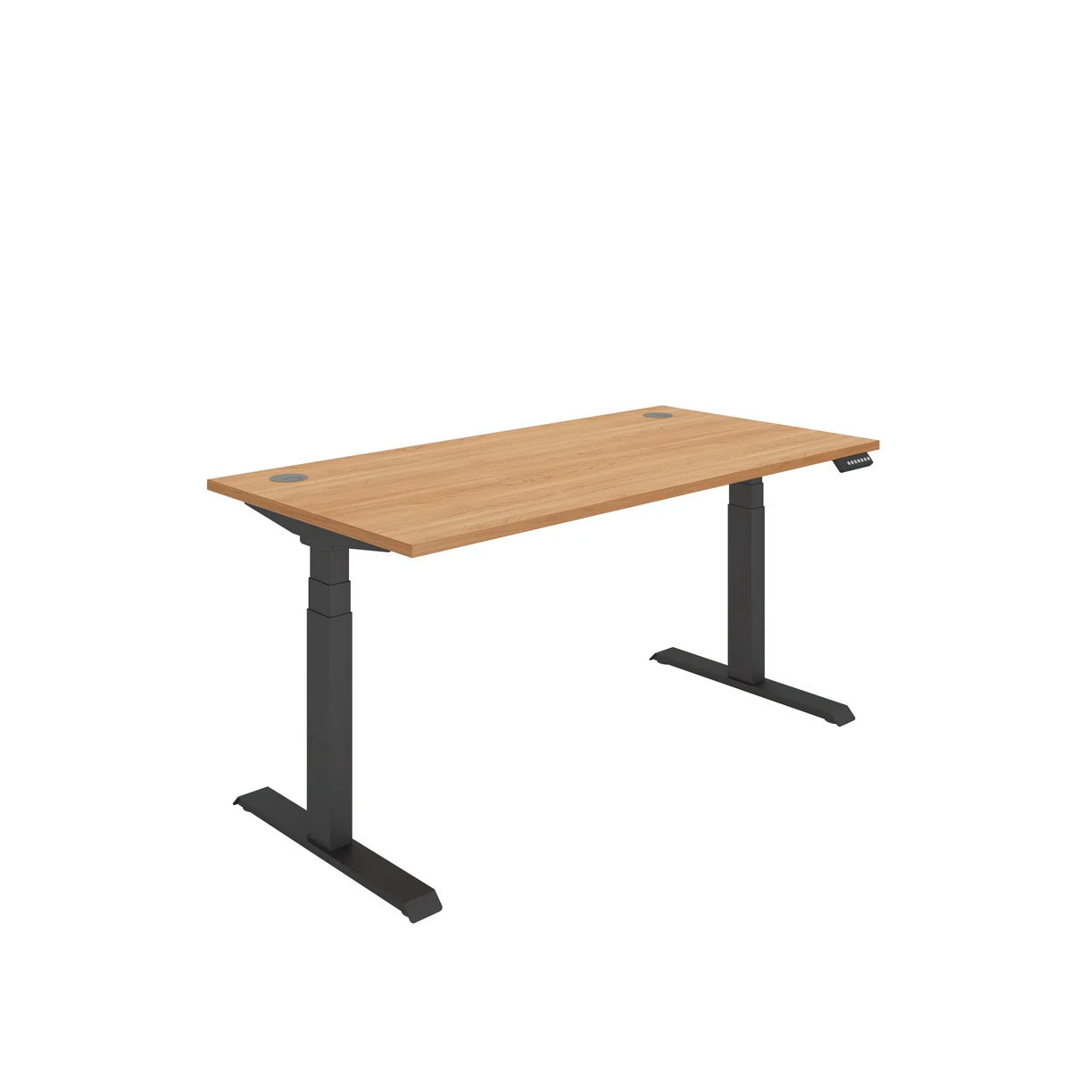Polaris Dual Motor Sit/Stand Height Adjustable Desk 1600x800 Beech/Black KF800122