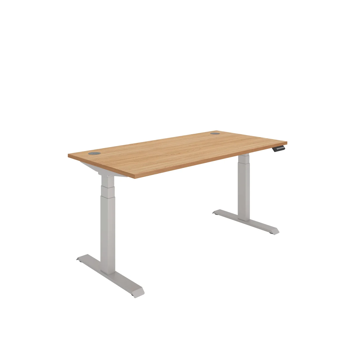 Polaris Dual Motor Sit/Stand Height Adjustable Desk 1600x800 Beech/Silver KF800123