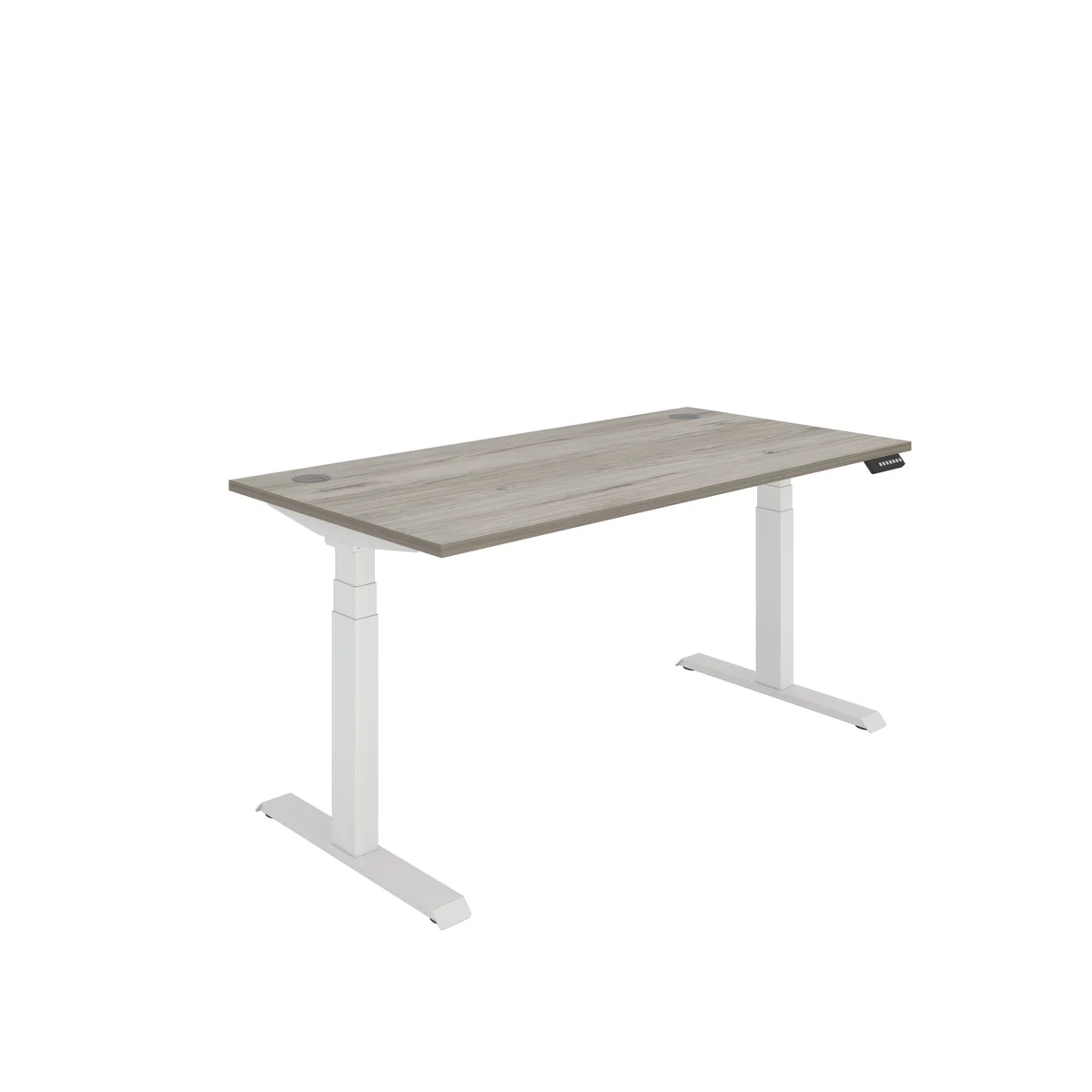 Polaris Dual Motor Sit/Stand Height Adjustable Desk 1600x800 Grey Oak/White KF800127