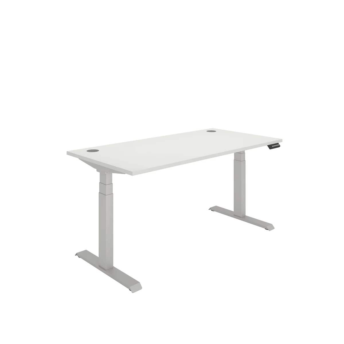 Polaris Dual Motor Sit/Stand Height Adjustable Desk 1600x800 White/Silver KF800132