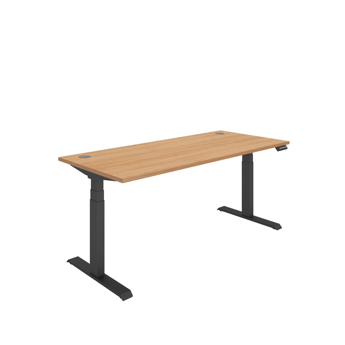 Polaris Dual Motor Sit/Stand Height Adjustable Desk 1800x800 Beech/Black KF800134