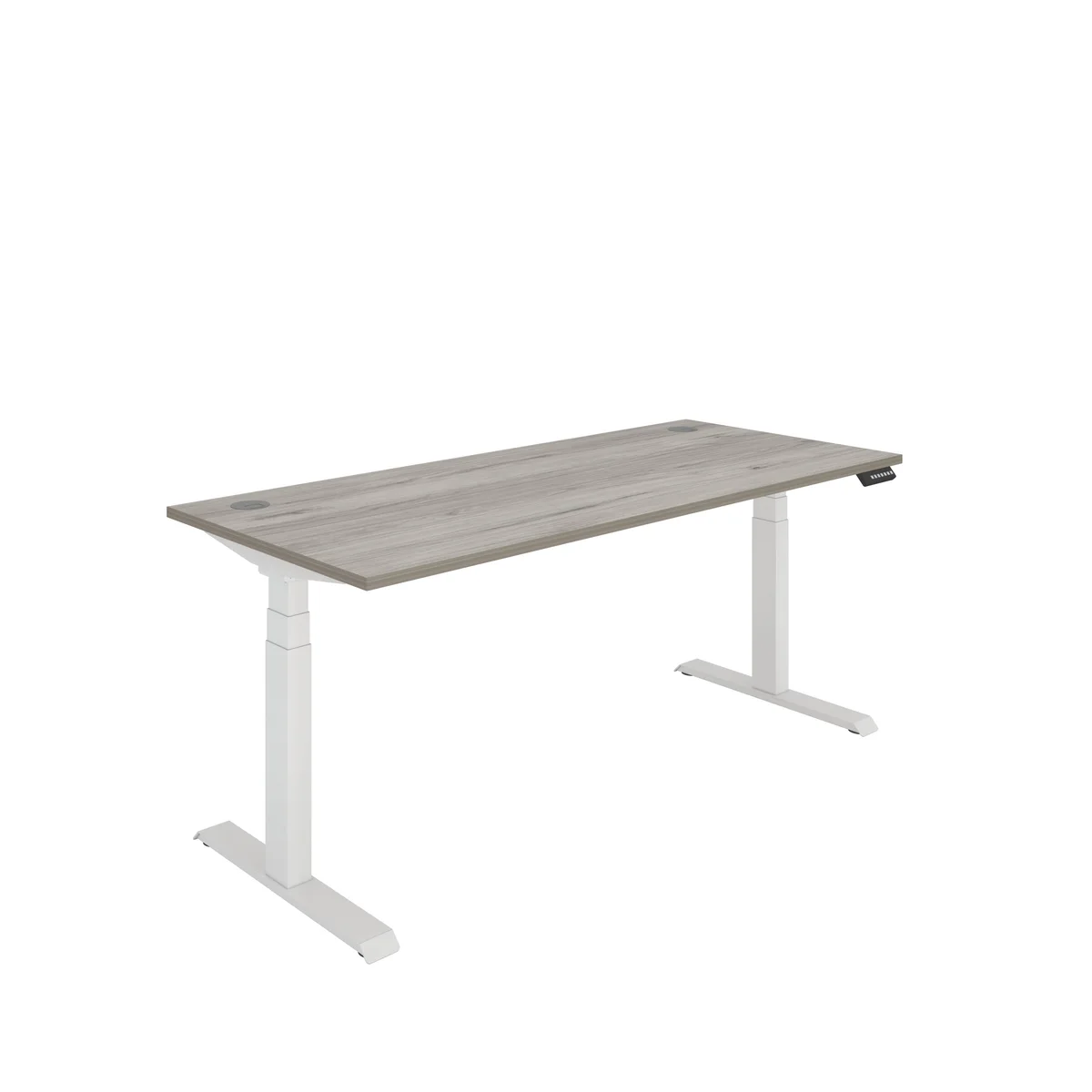 Polaris Dual Motor Sit/Stand Height Adjustable Desk 1800x800 Grey Oak/White KF800139