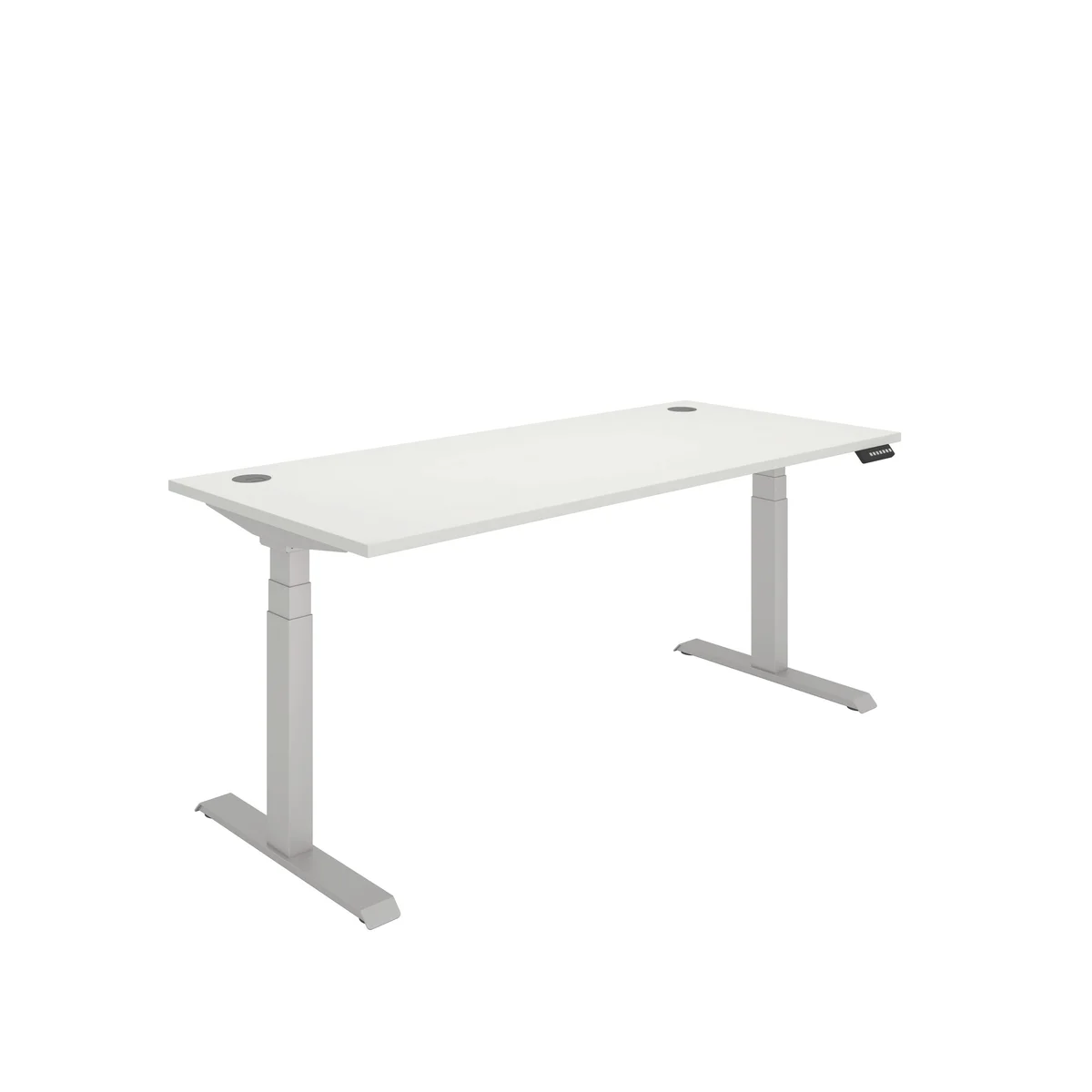 Polaris Dual Motor Sit/Stand Height Adjustable Desk 1800x800 White/Silver KF800144