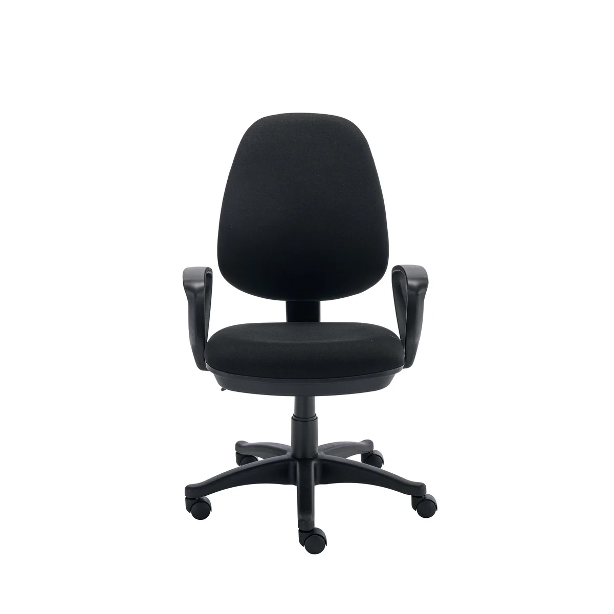 Two Lever Sheaf Operator Chair Black with Fixed Arms KF800371 - Image 2