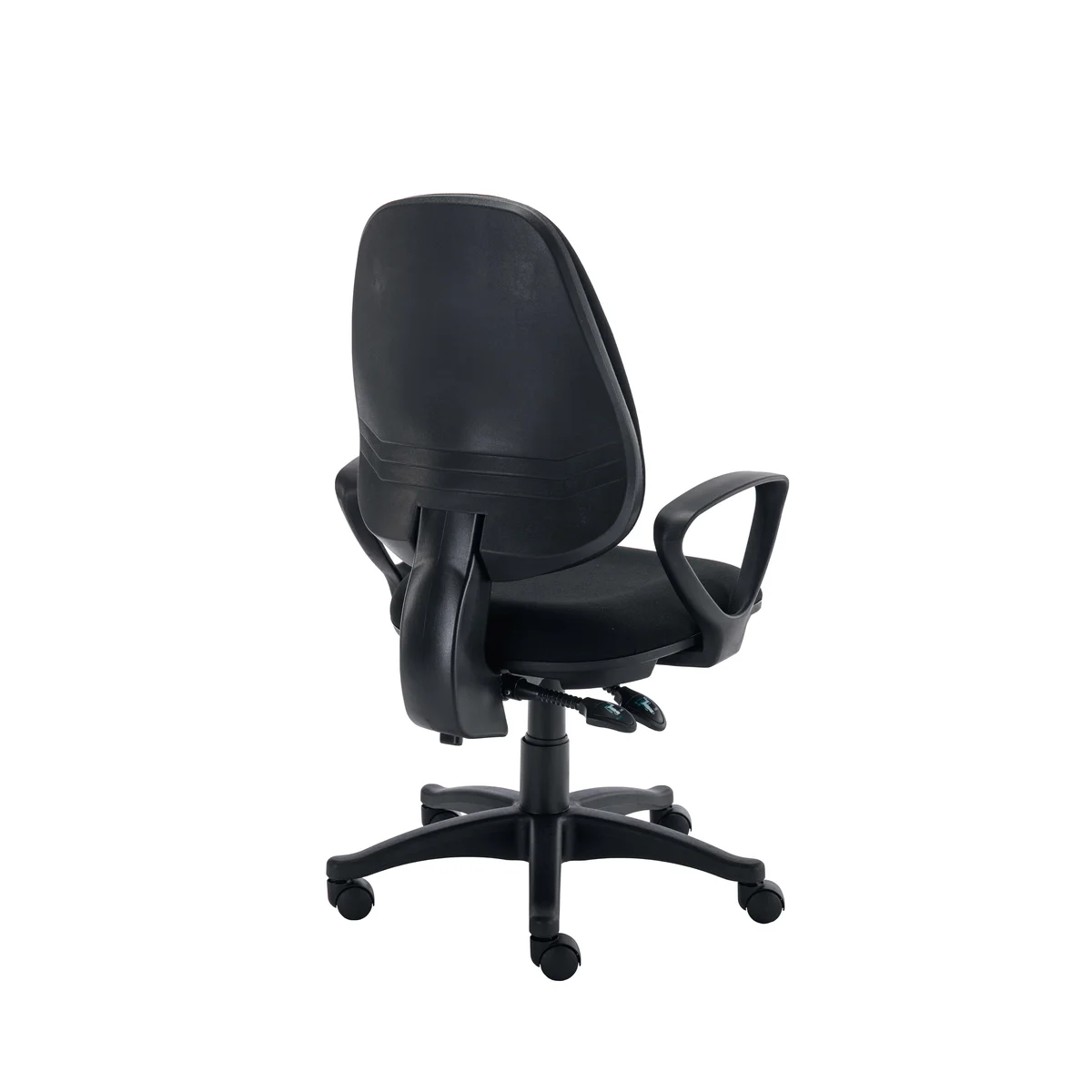 Two Lever Sheaf Operator Chair Black with Fixed Arms KF800371 - Image 4