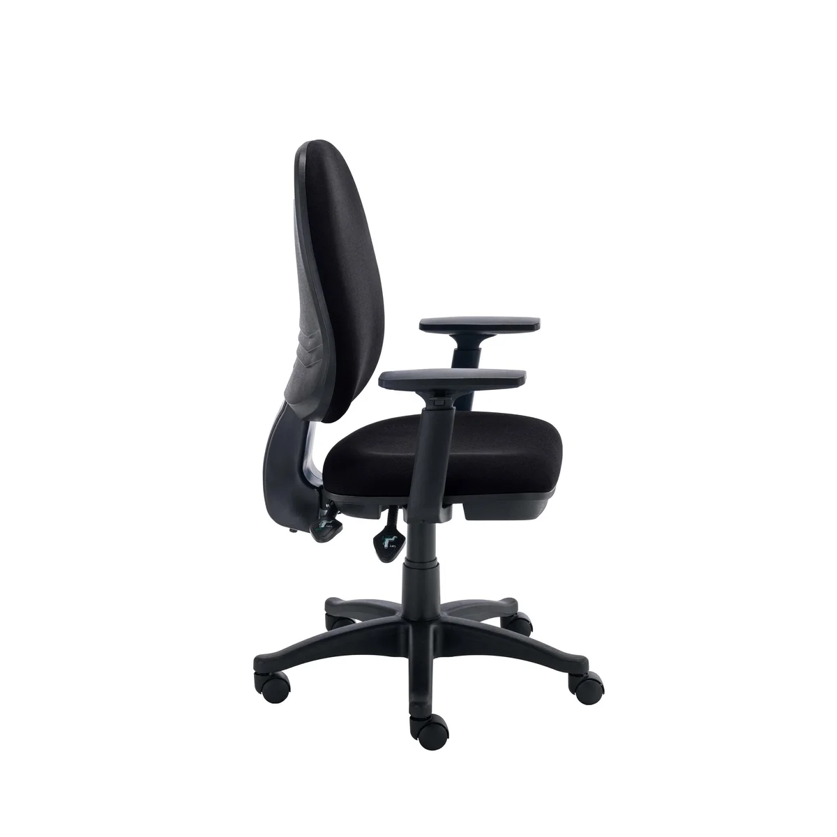 Two Lever Sheaf Operator Chair Black with Adjustable Arms KF800372 - Image 3