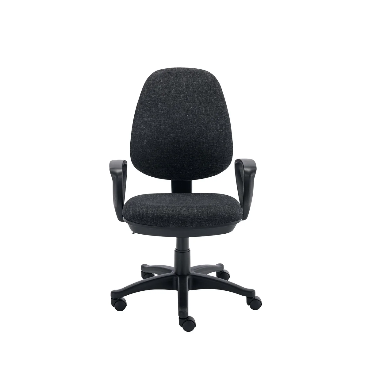 Two Lever Sheaf Operator Chair Charcoal with Fixed Arms KF800373 - Image 2