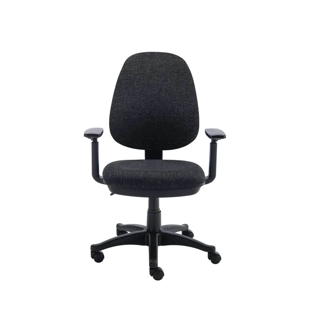 Two Lever Sheaf Operator Chair Charcoal with Adjustable Arms KF800374 - Image 2