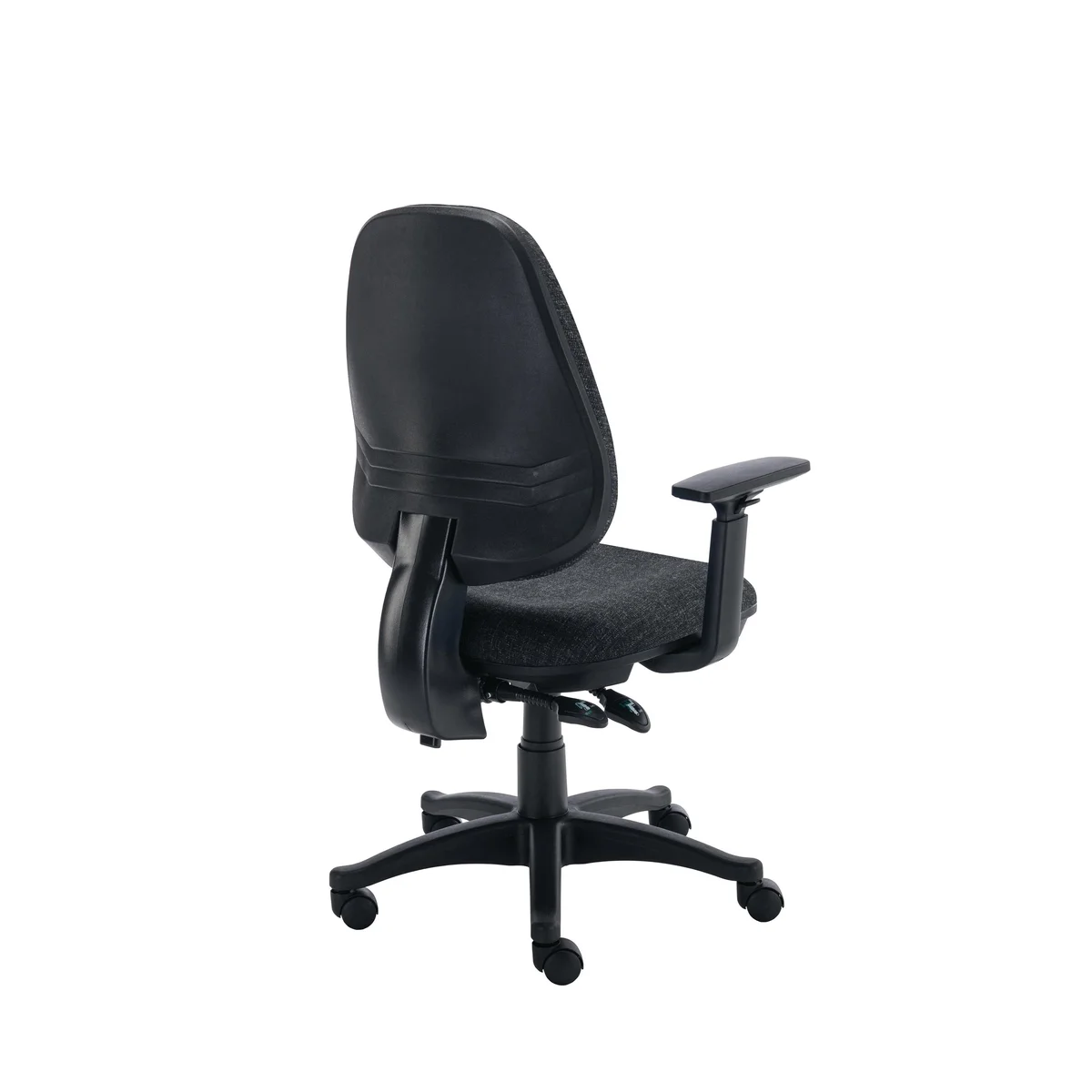Two Lever Sheaf Operator Chair Charcoal with Adjustable Arms KF800374 - Image 3