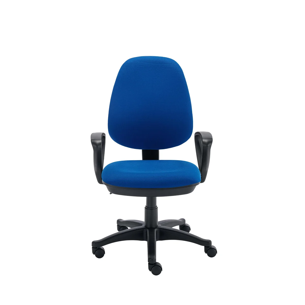 Two Lever Sheaf Operator Chair Royal Blue with Fixed Arms KF800375 - Image 2