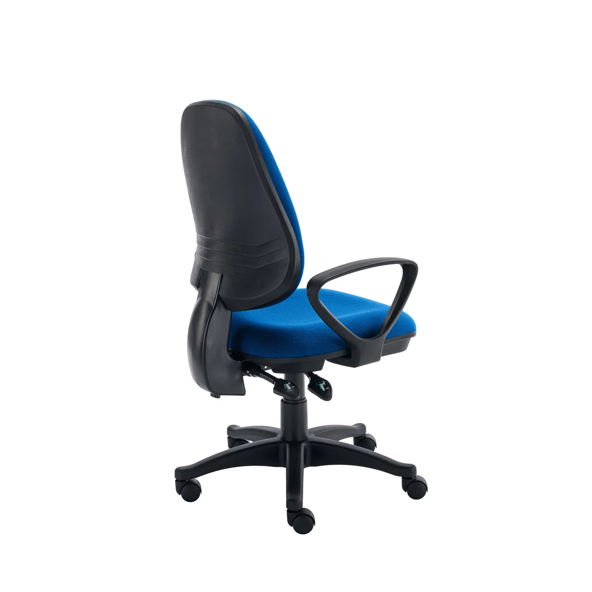 Two Lever Sheaf Operator Chair Royal Blue with Fixed Arms KF800375 - Image 4