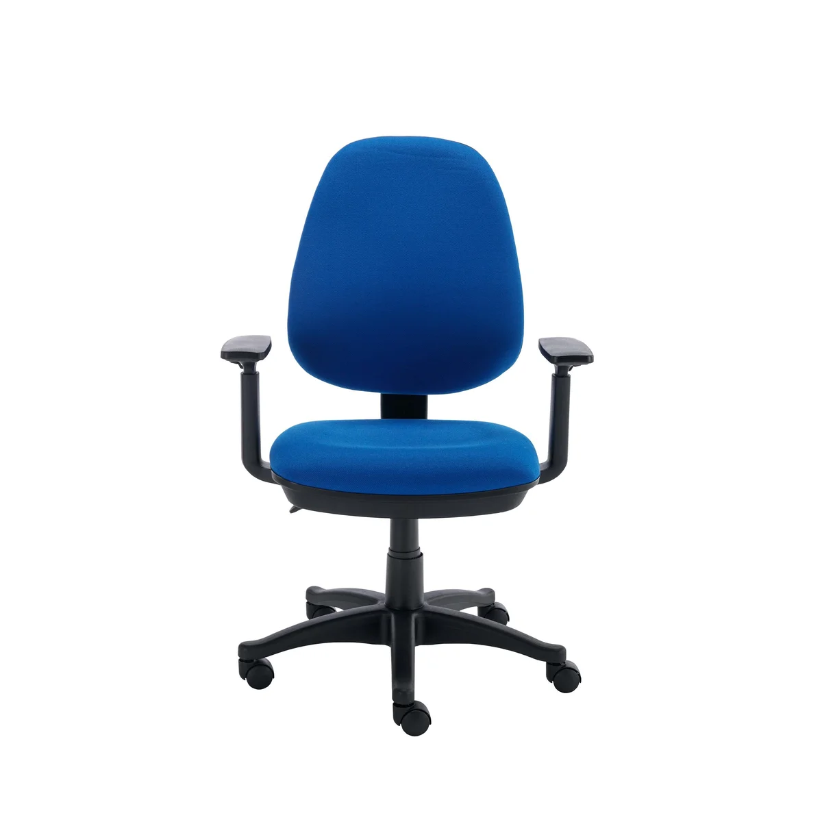 Two Lever Sheaf Operator Chair Royal Blue with Adjustable Arms KF800376 - Image 2