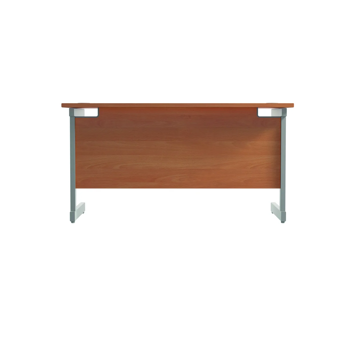 Jemini Single Rectangular Desk 1200x600x730mm Beech/Silver KF800406 - Image 4