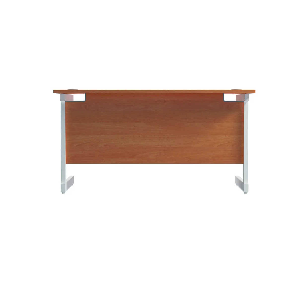 Jemini Single Rectangular Desk 1200x600x730mm Beech/White KF800469 - Image 4