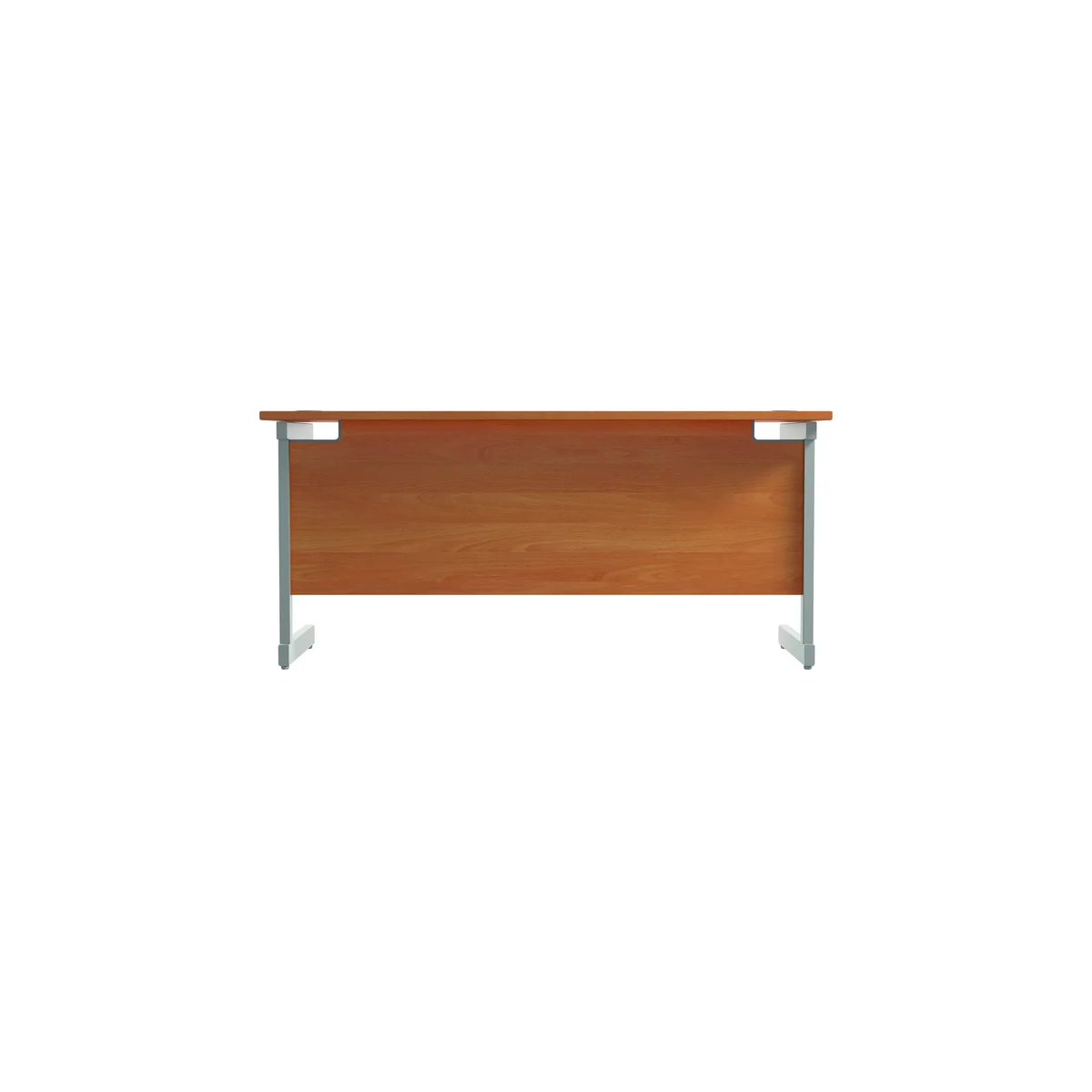 Jemini Single Rectangular Desk 1600x600x730mm Beech/Silver KF800648 - Image 4