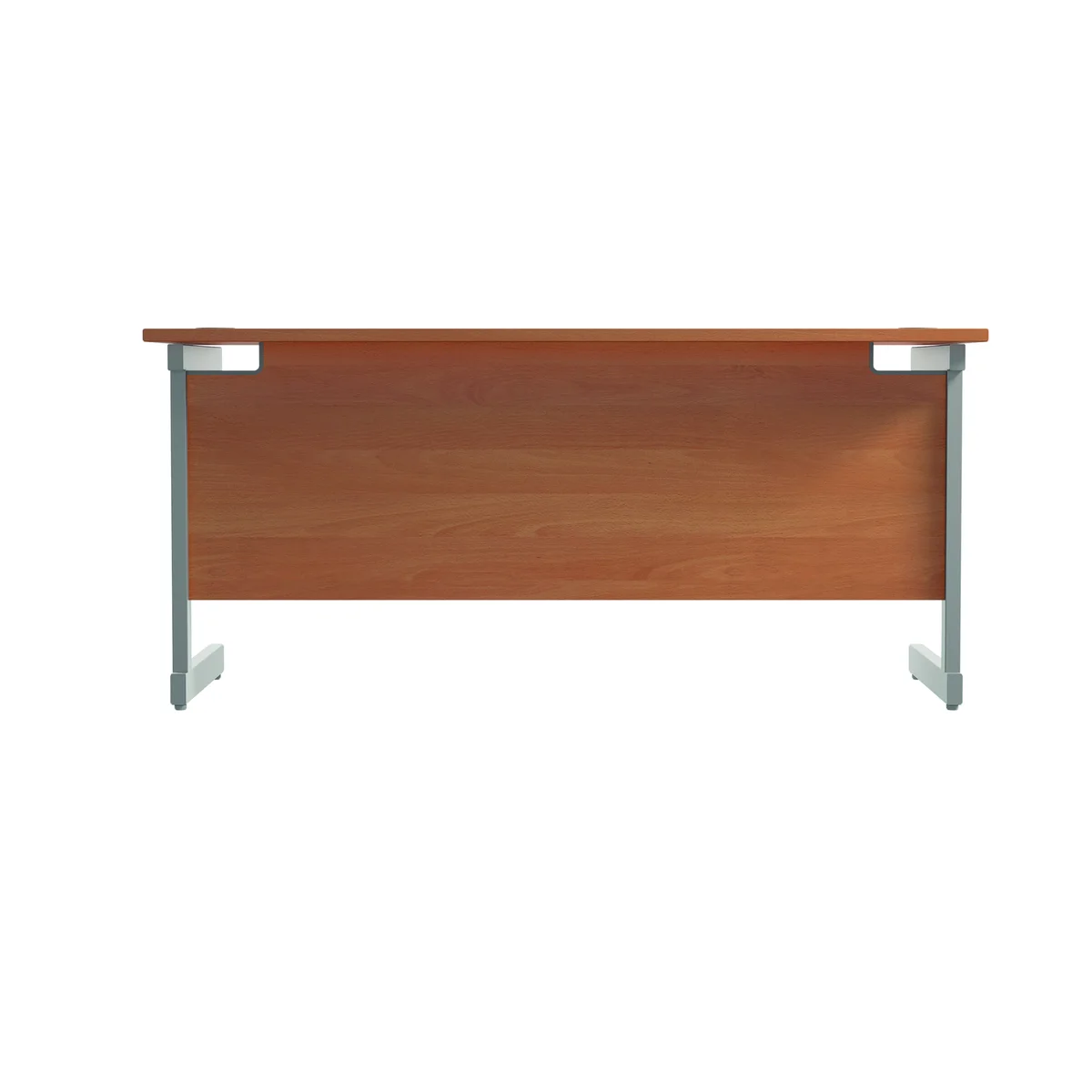 Jemini Single Rectangular Desk 1800x600x730mm Beech/Silver KF800766 - Image 4