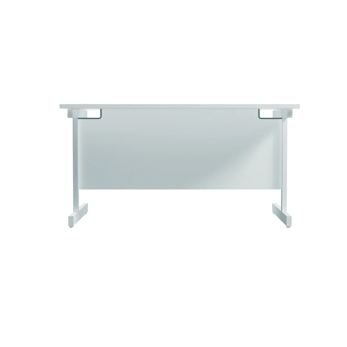 Jemini Single Rectangular Desk 1200x800x730mm White/White KF801099 - Image 4