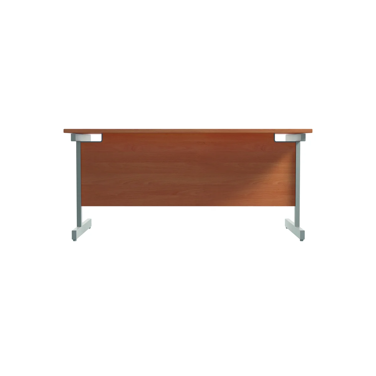 Jemini Single Rectangular Desk 1600x800x730mm Beech/Silver KF801241 - Image 4