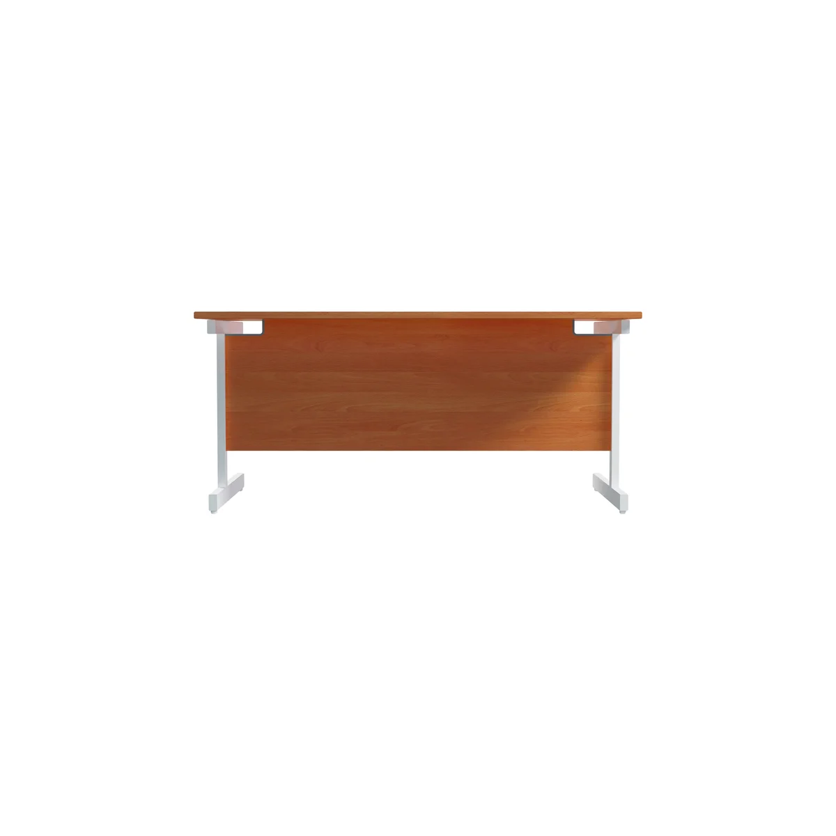 Jemini Single Rectangular Desk 1600x800x730mm Beech/White KF801306 - Image 4