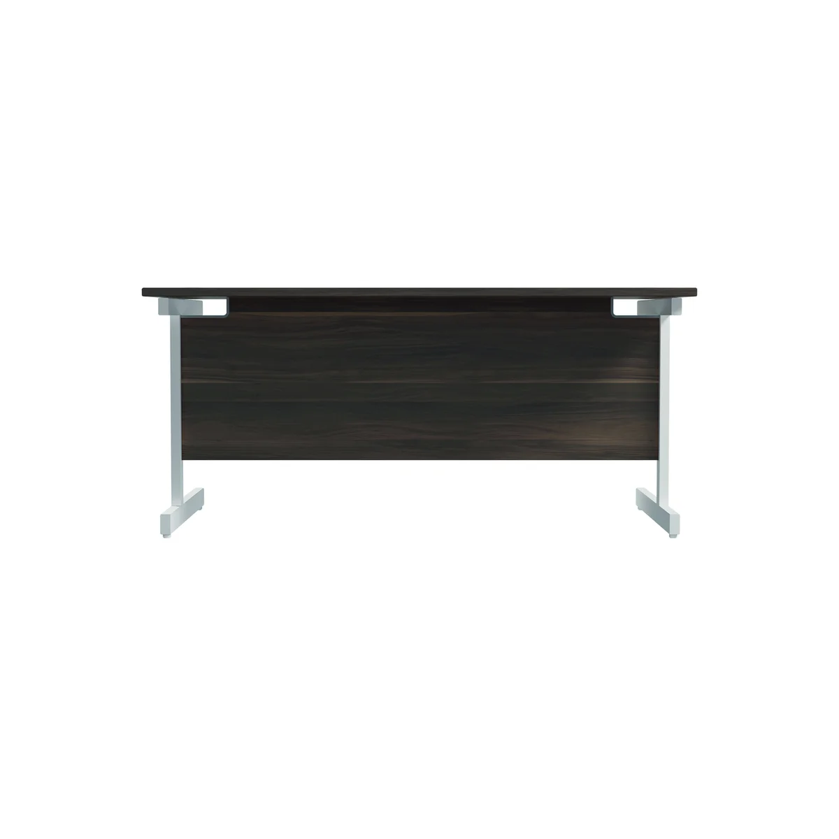 Jemini Single Rectangular Desk 1600x800x730mm Grey Oak/White KF801312 - Image 4