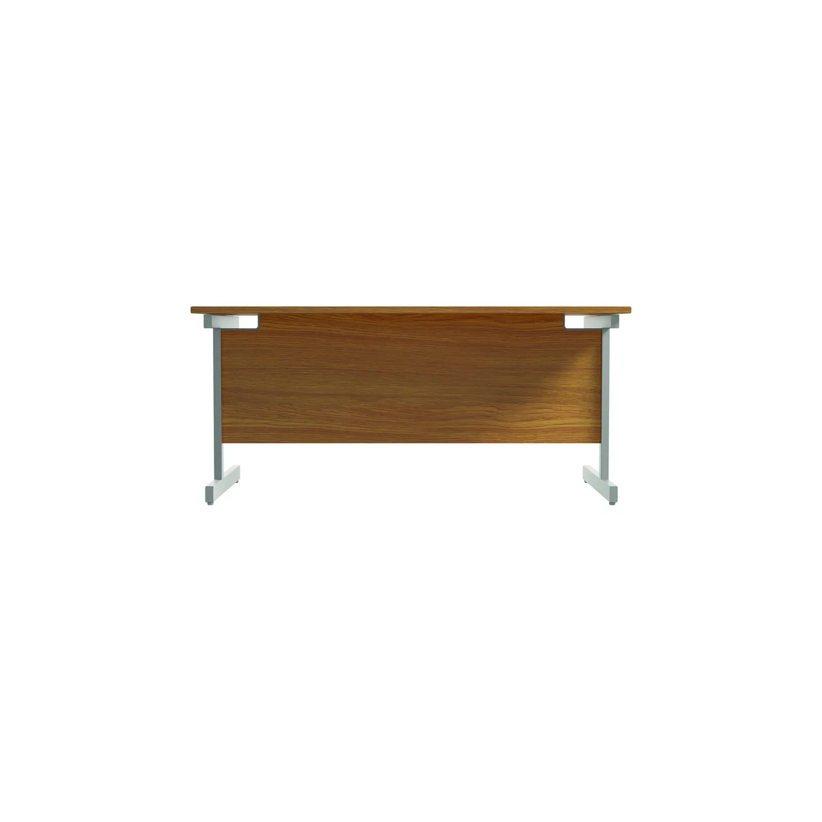 Jemini Single Rectangular Desk 1800x800x730mm Nova Oak/Silver KF801381 - Image 4