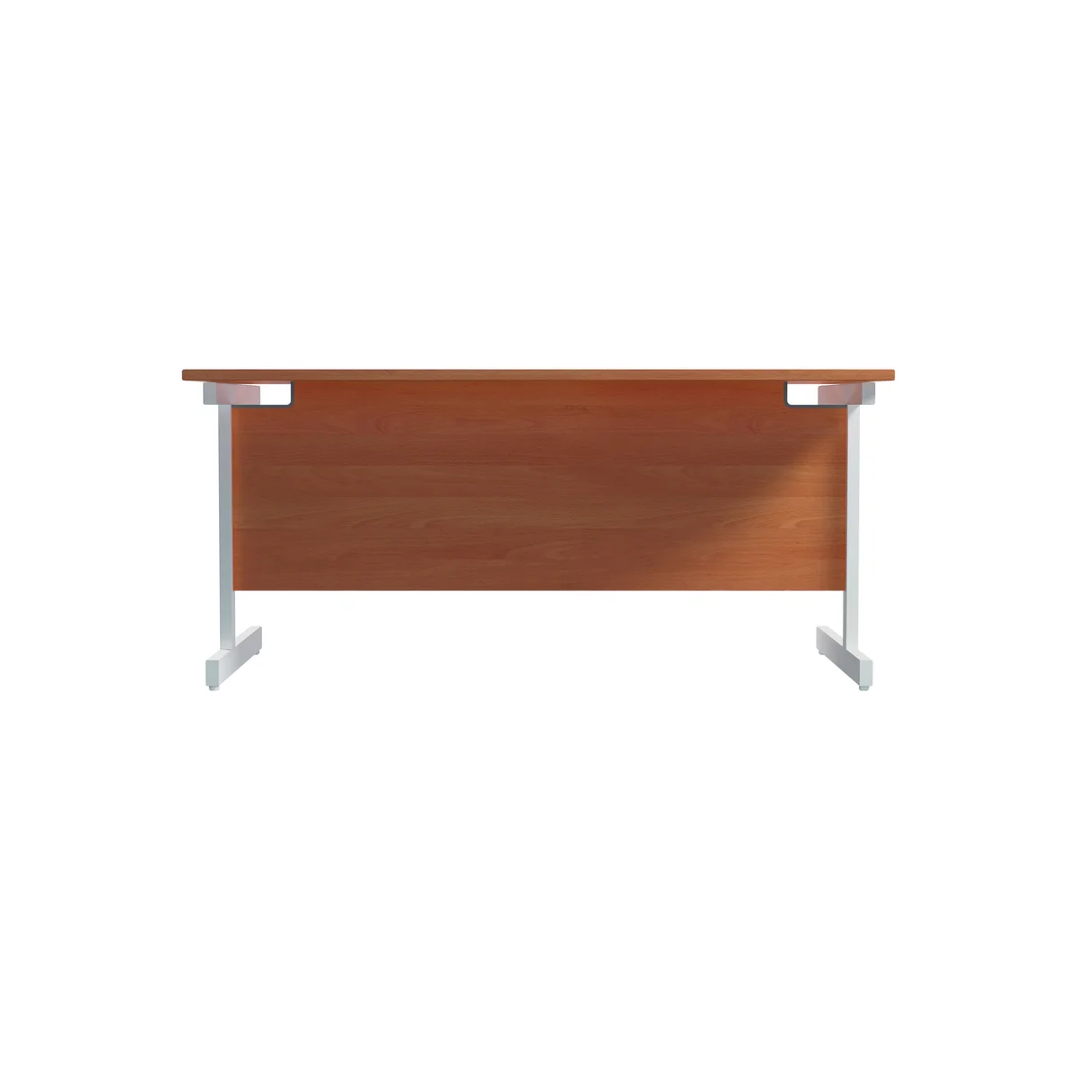 Jemini Single Rectangular Desk 1800x800x730mm Beech/White KF801424 - Image 4