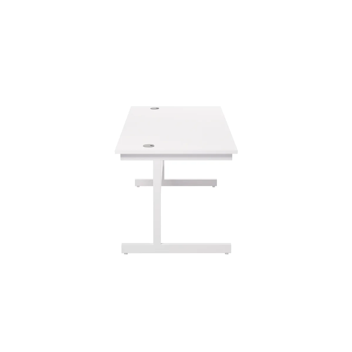 Jemini Single Rectangular Desk 1800x800x730mm White/White KF801459 - Image 2