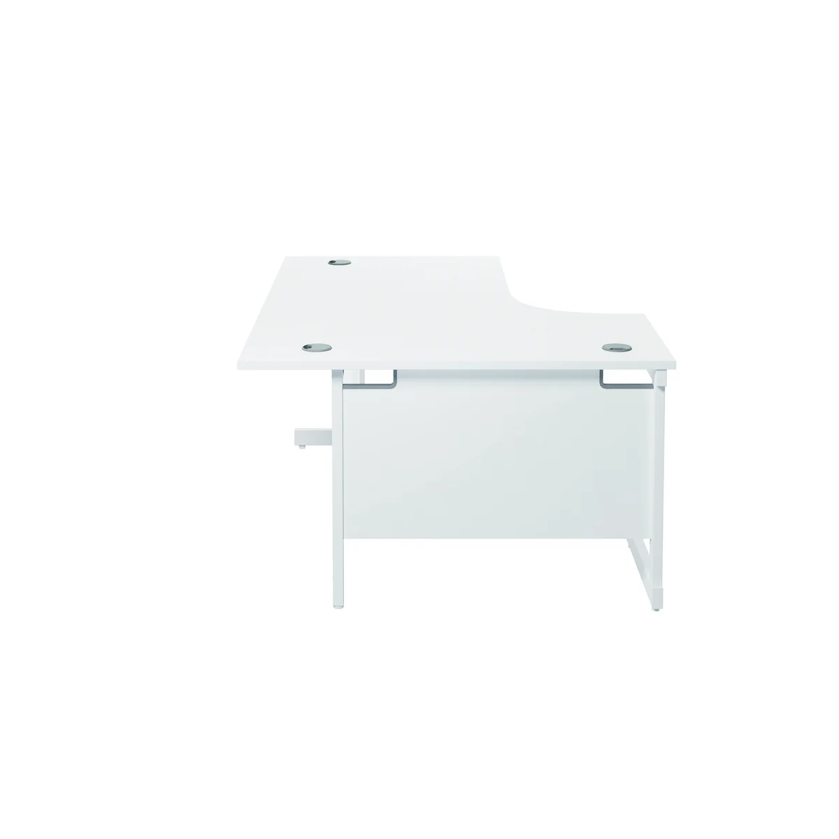 Jemini Radial Left Hand Cantilever Desk 1600x1200x730mm Nova Oak/White KF801874 - Image 4